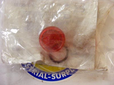 <b>Square D - </b>9001-R-9 Red Plastic Pilot Light Lens